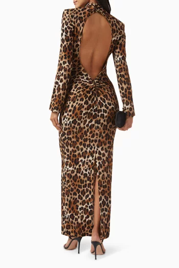 Heart Jewel Maxi Dress in Viscose