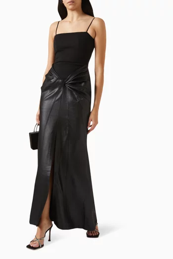 Twisted-detail Maxi Dress