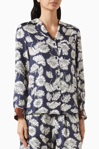 Palla Floral-print Shirt in Silk