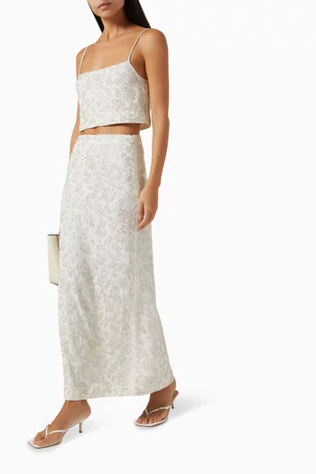 Barletta Bead-embellishment Skirt
