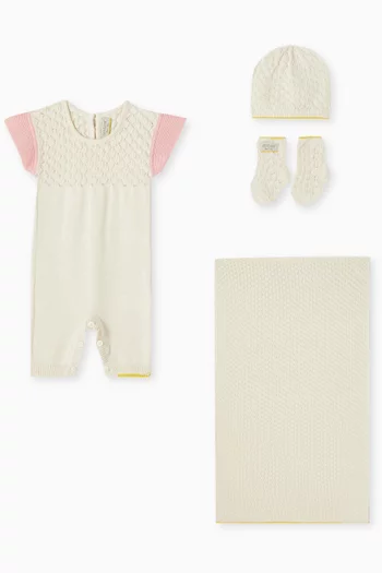 Romper Set in Silk-cotton