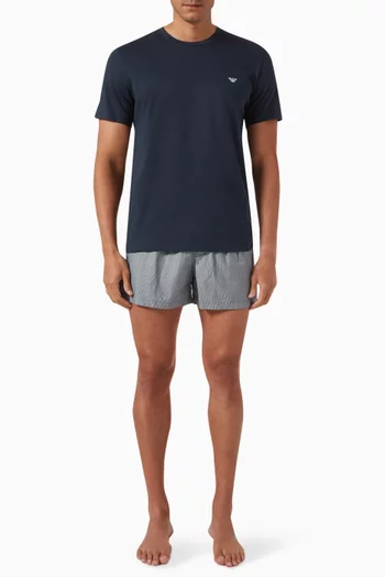 T-shirt & Shorts Pyjama Set in Cotton