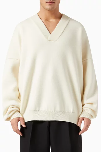 V-Neck Sweater in Wool