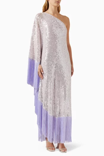 Spritz Disco Sequin-embellished Maxi Dress