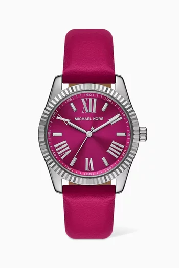 Lexington Leather Quartz Watch, 38mm