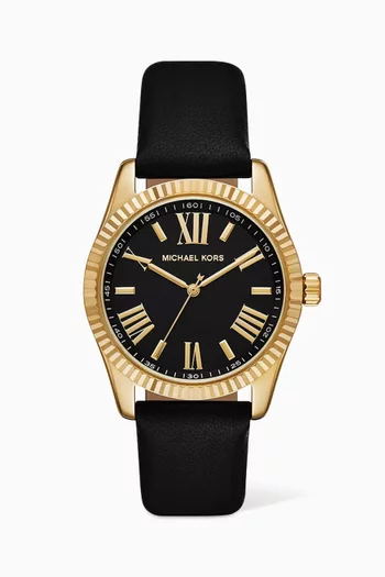 Lexington Leather Quartz Watch, 38mm