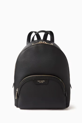 Medium Hudson Backpack in Pebbled Leather