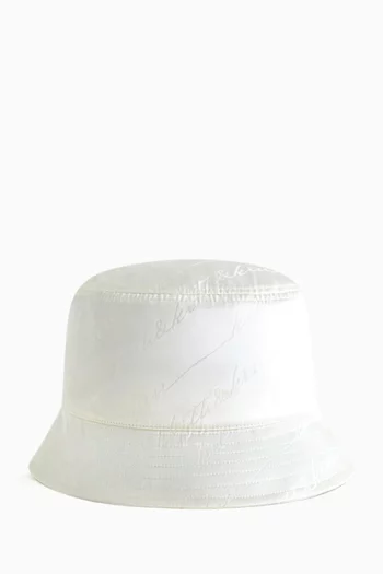 Autograph Monogram Bucket Hat in Silk
