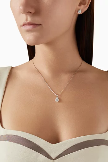 Zia Necklace & Stud Earring Set in Sterling Silver