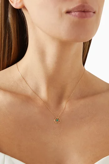 Helios Pendant Necklace in 18kt Yellow Gold