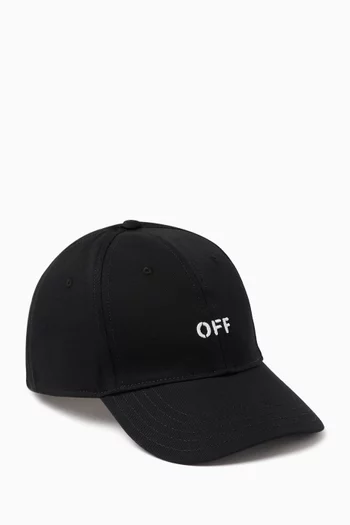 Off-stamp Baseball Cap in Cotton-twill