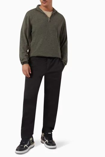 Greyson Half-zip Sweater in Merino Knit