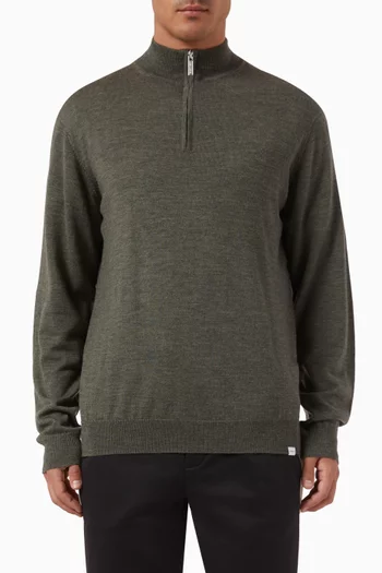 Greyson Half-zip Sweater in Merino Knit