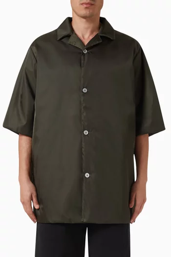 Button-up Overshirt in Nylon-twill