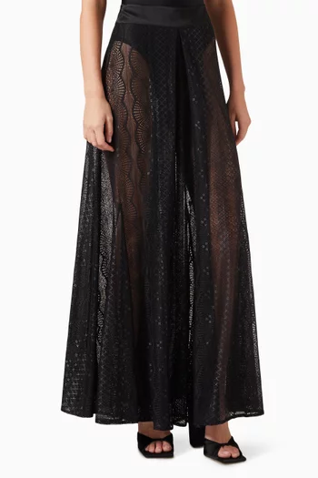 Clarissa Maxi Skirt in Lace