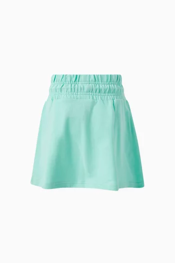 Logo Skirt in Cotton