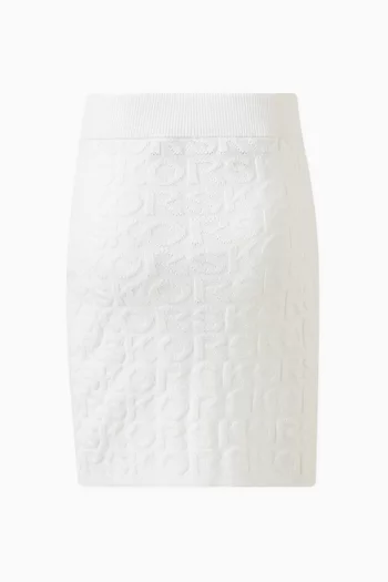 All-over Logo Skirt in Knit