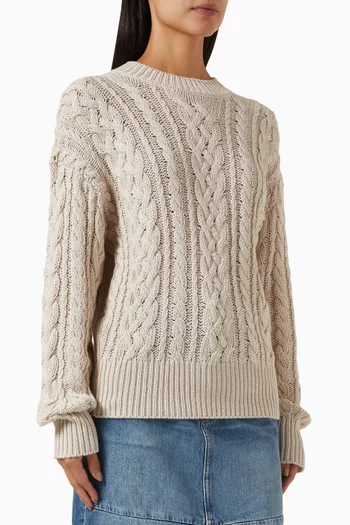 Sam Oversized Sweater in Cotton-cashmere Blend