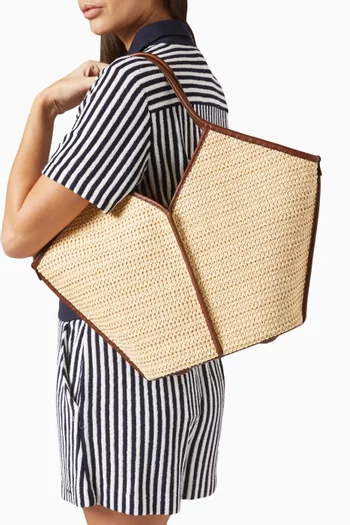 Medium Calella Tote Bag in Raffia