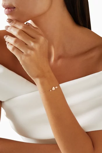 Hiam Gafla Arrow Diamond Bracelet in 18kt Rose Gold