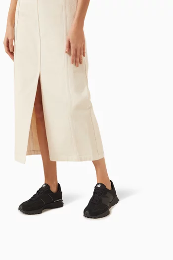 سنيكرز 327 أسفل الكاحل جلد وشمواه