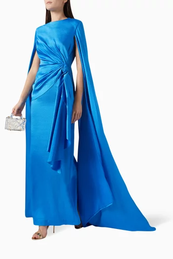 Elya Maxi Dress in Satin