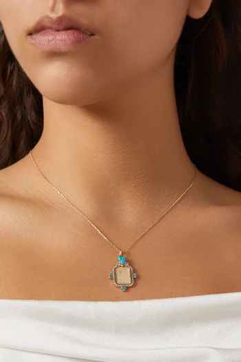 Ayut Al Kursi with Diamonds in 18kt Yellow Gold