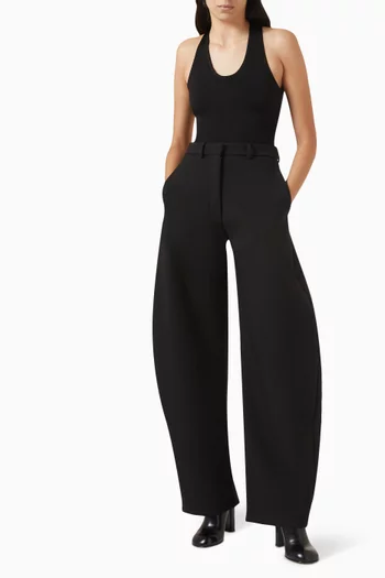 Crossback Bodysuit in Compact-jersey