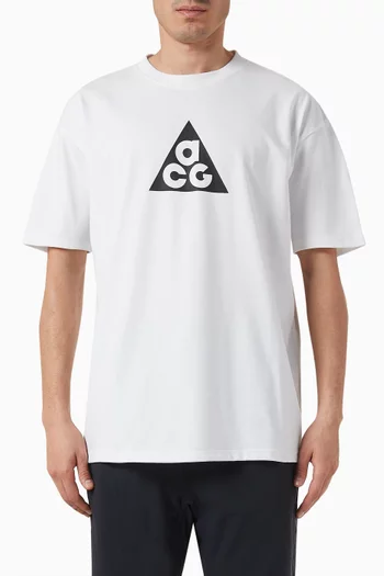 ACG Logo Print T-shirt in Nylon Blend