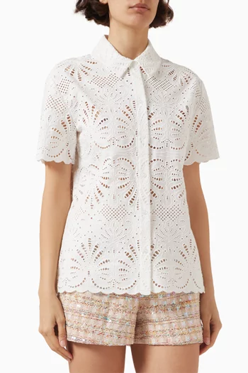 Embroidered Shirt in Cotton