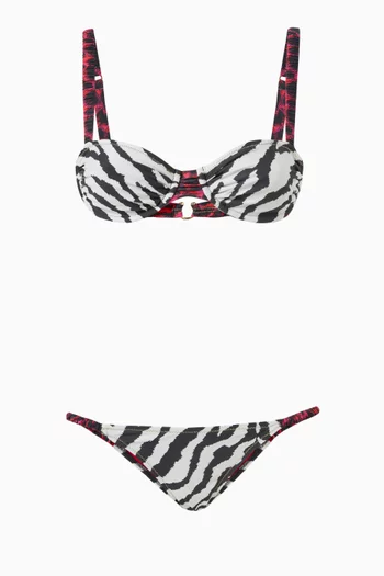 Marti Two-piece Bikini Set in Stretch Nylon