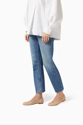 Marcie Ballerina Flats in Leather