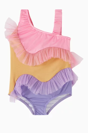 Lana One-piece Swimsuit in Tulle