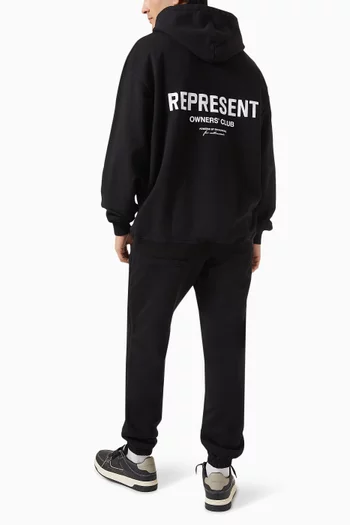 Owners Club Logo Hoodie in Loopback Jersey