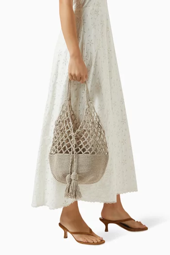 Medium Funky Net Bag in Crochet