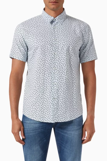 Slim-fit Shirt in Cotton-poplin