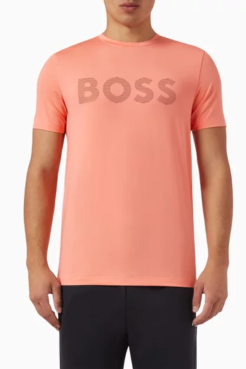 Logo T-shirt in Performance Stretch Jersey