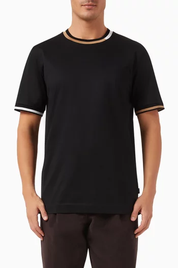 Signature Stripe T-shirt in Mercerised-cotton