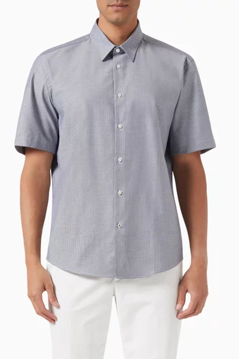 Shirt in Stretch-cotton