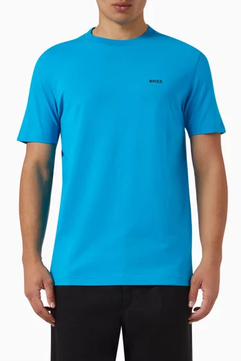 Logo T-shirt in Stretch Cotton
