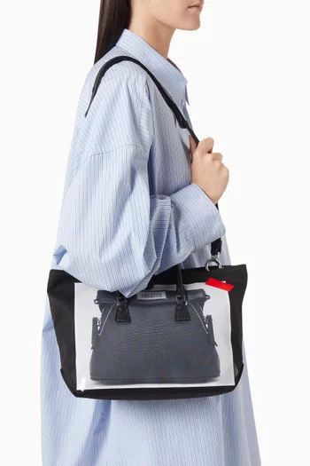 Trompe L'oeil 5AC Micro Shopping Bag in Fabric