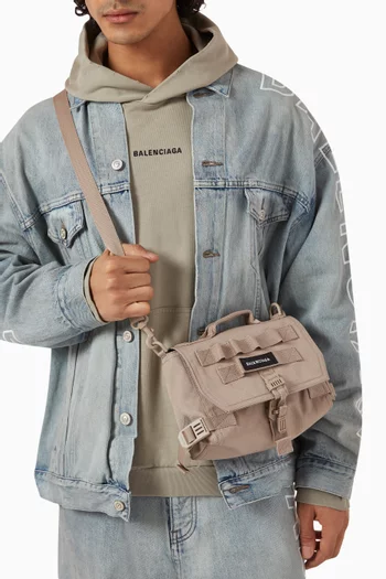 Army Messenger Bag in Recycled Nylon