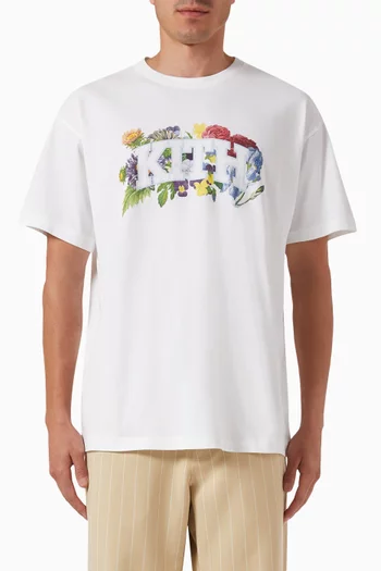 Floral Arch Vintage T-shirt in Cotton