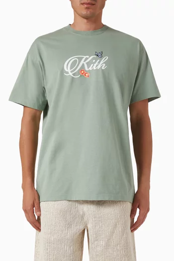 Script T-shirt in Cotton