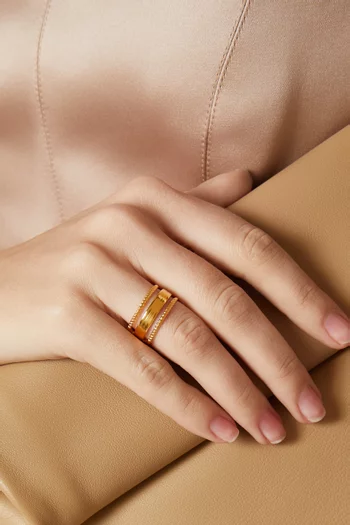 Isabella Open Ring in 18kt Gold-plated Stainless Steel
