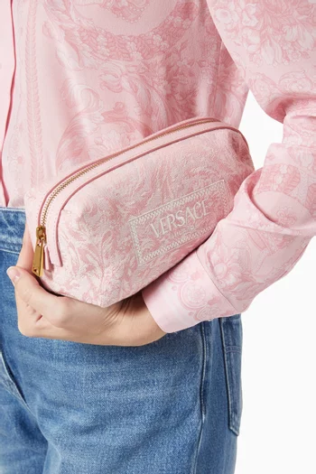Vanity Pouch in Barocco Jacquard Canvas