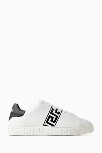 La Greca Low-top Sneakers in Leather