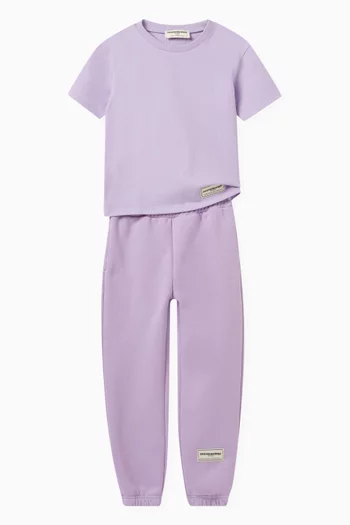 Logo Sweatpants in Organic Cotton-blend