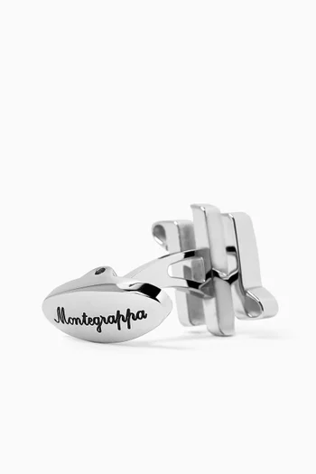 Ambigram Cufflinks in Stainless Steel