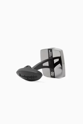 Quadro Cufflinks in Stainless Steel